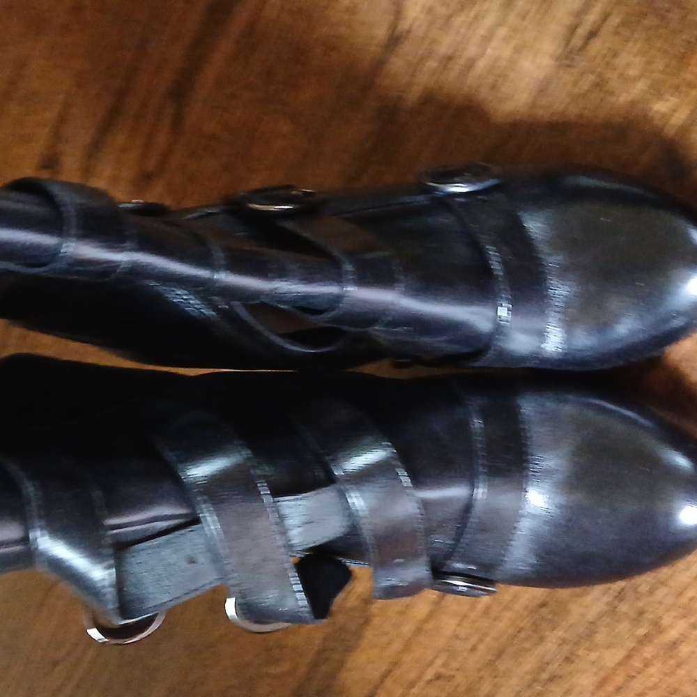Boots black boutique 9 size 8 3 in heel